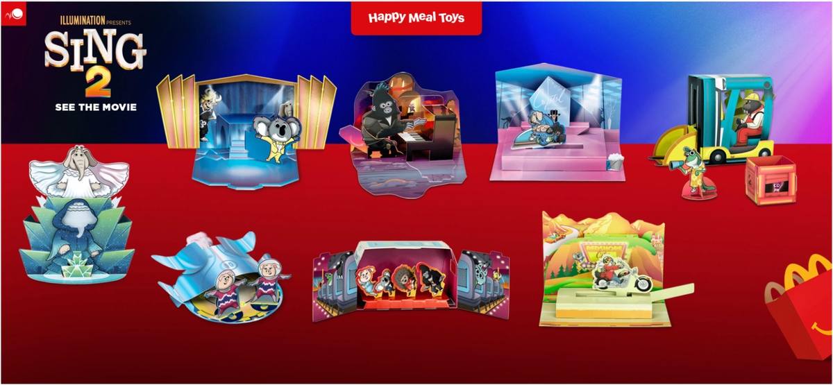 2022 McDONALD'S Sing 2 HAPPY MEAL TOYS Or Set | eBay