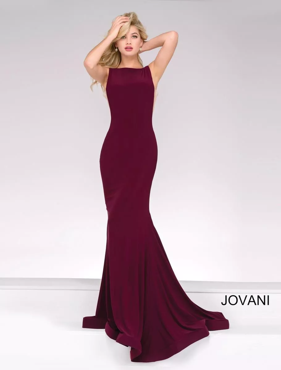 Jovani shop burgundy dress