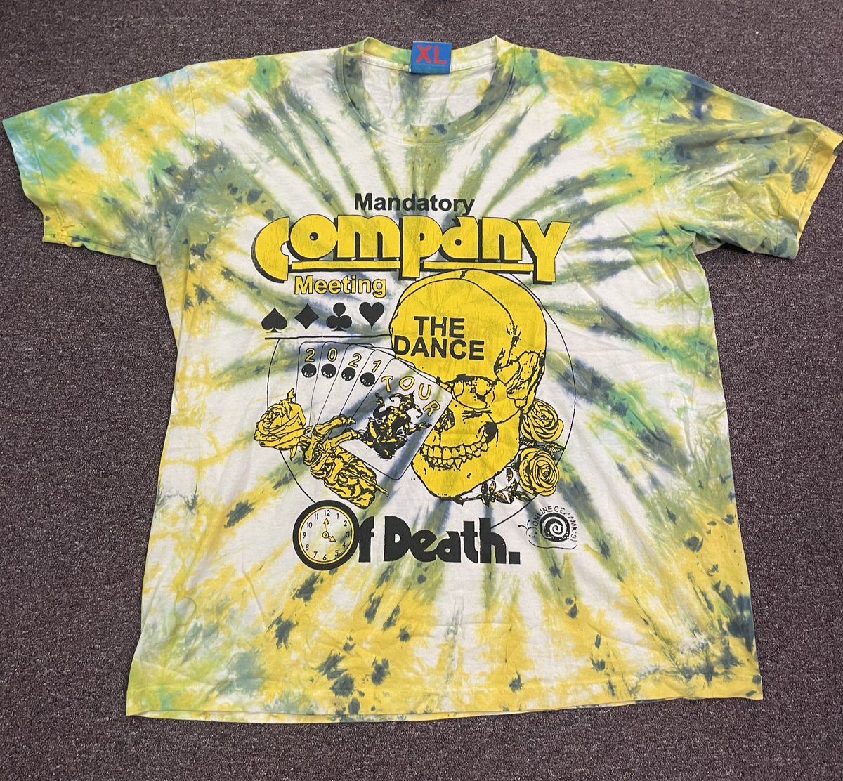 Online Ceramics Dead & Company 2021 Tour Tie Dye Shirt XL-image