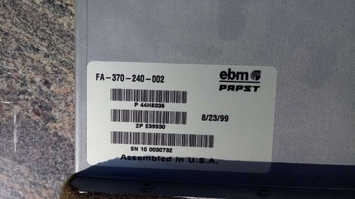 EBM Papst FA-370-240-002 Lüfter Fan von einer IBM AS400 - Bild 2 von 3