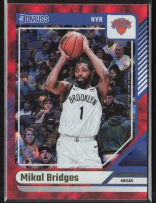 Panini Donruss NBA 2024-25 No. 199 Mikal Bridges International Red