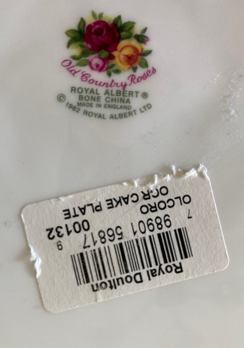 Royal Doulton Albert Old Country Roses Cake Or Sandwich Serving Plate 10.5&rdquo; NWT