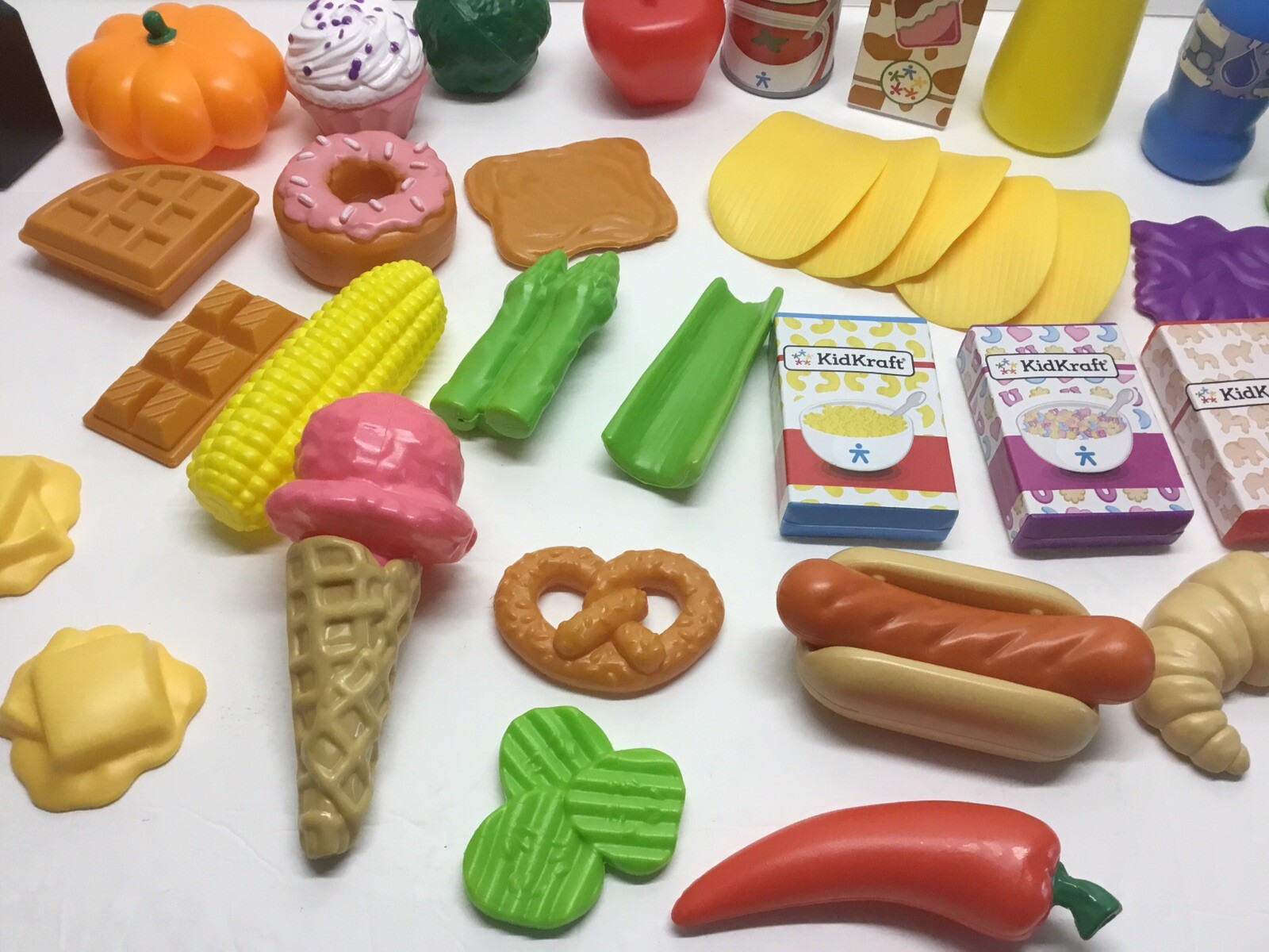 Piece Vintage Kitchen Play Food Lot KidKraft Food 40 Pieces Condiments