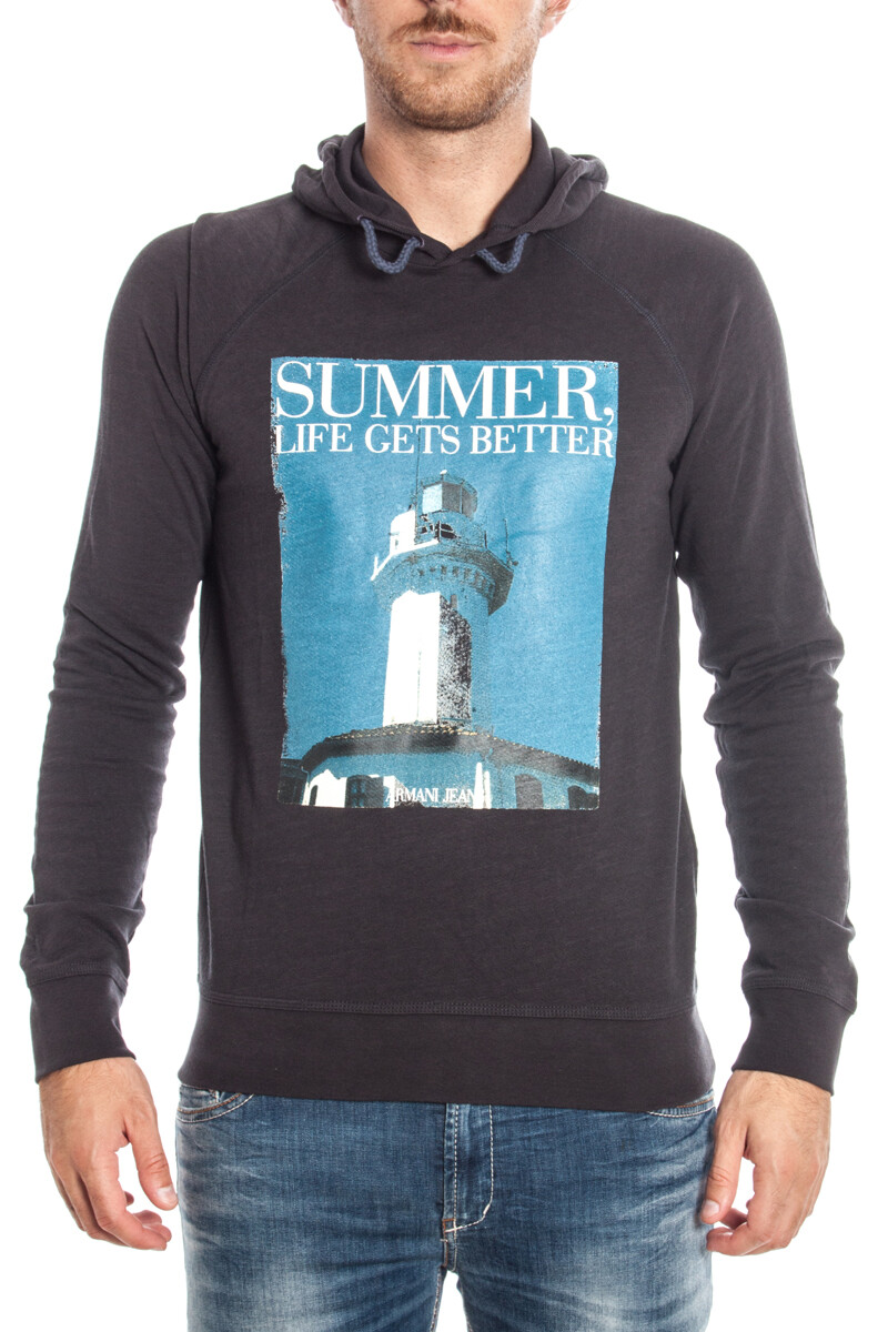 Armani Jeans AJ Sweatshirt Толстовка SLIM FIT Man синяя A6M70ZA E5 SzL ДЕЛАЕТ ПРЕДЛОЖЕНИЕ 37090₽