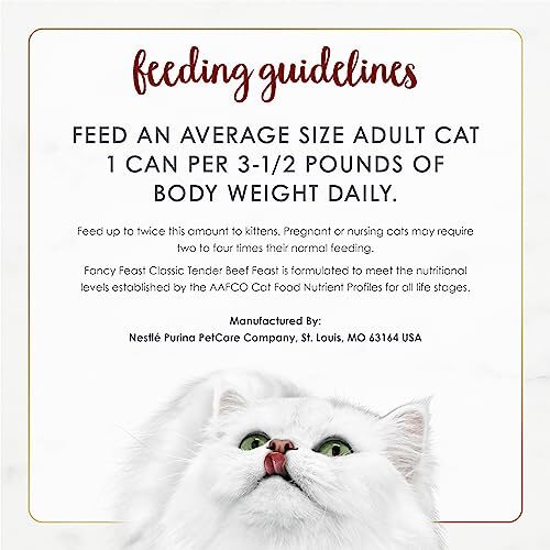 Purina Fancy Feast Tender Beef Feast Classic Grain Free Wet Cat Food Pate - 3... - Picture 6 of 9