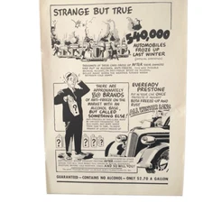 Vintage 1936 Eveready Prestone Strange But True Ad Advertisement
