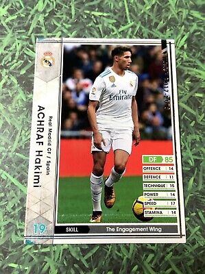 Panini Wccf 17 18 Achraf Hakimi Rookie Card Real Madrid Rc Ebay