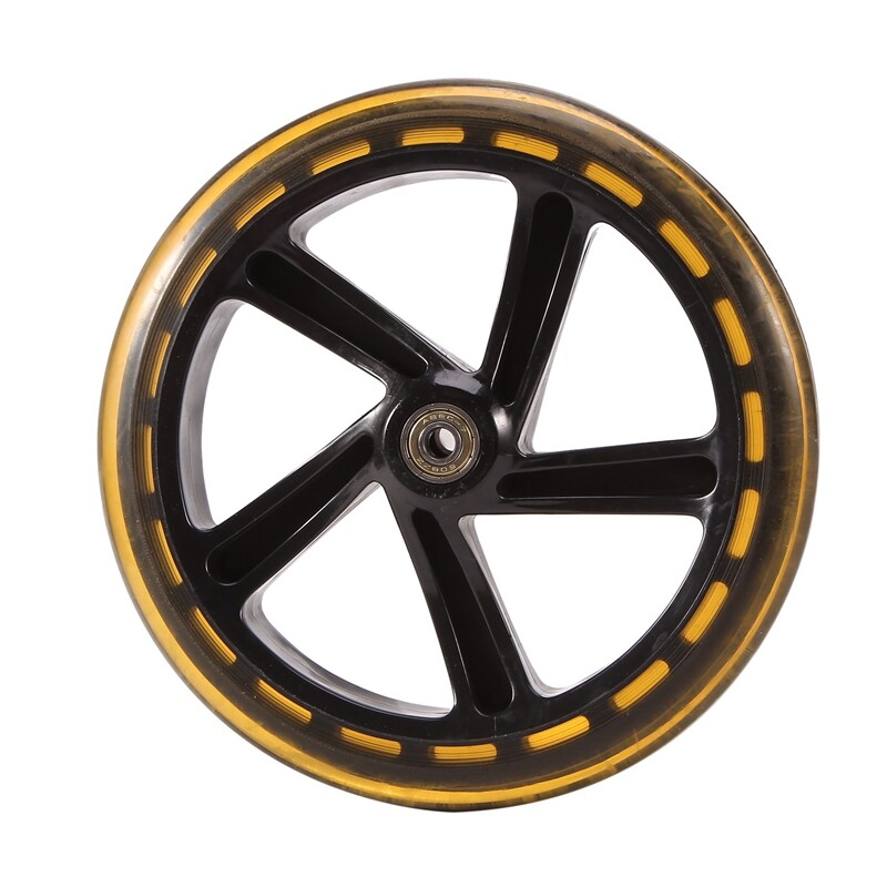 Reinscer Rollerrad 200mm 4er Set - PU Material Mit ABEC-7 Kugellager Rot