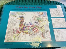 Coloring Book Color Me Your Way Animals A-Z New  Sealed Ages 8-Adult Large Page