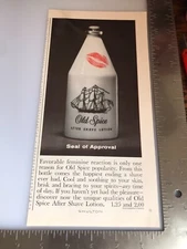 Vintage 1964 Shulton Old Spice After Shave Lotion Original Print Ad