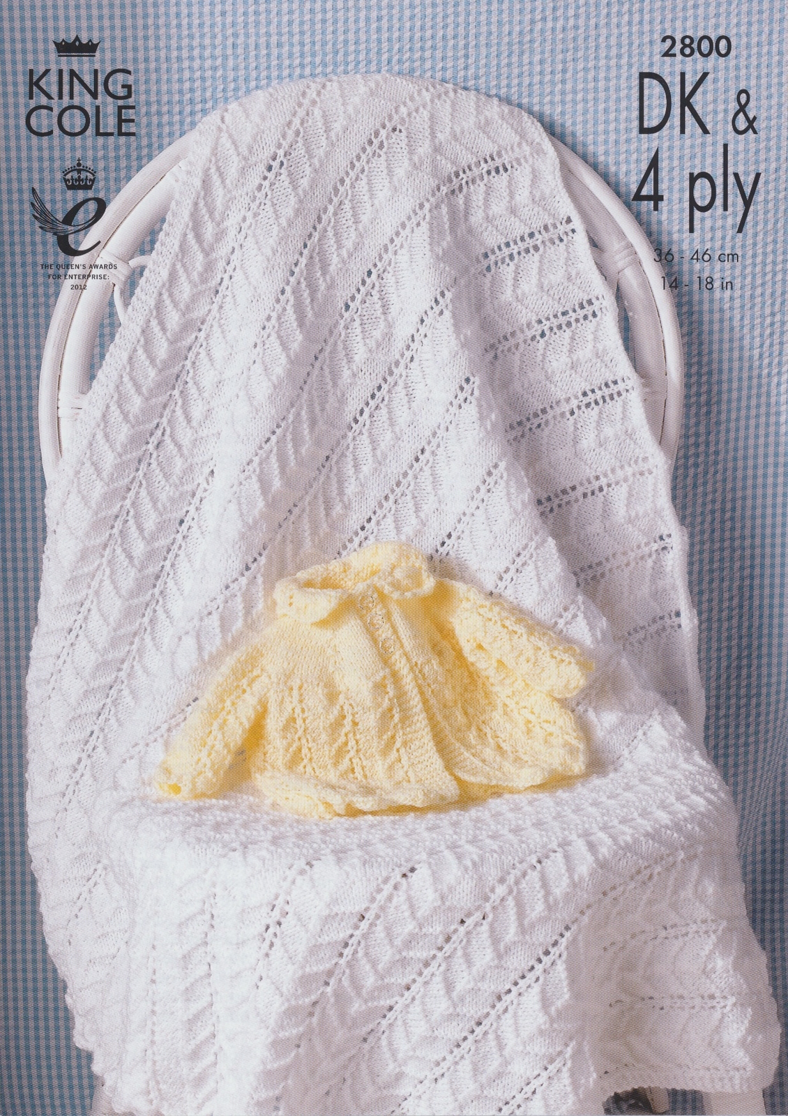King Cole 2800 Baby Shawls & Matinee Jackets Knitting Pattern DK & 4 Ply