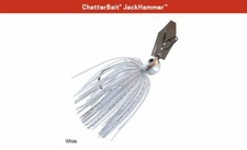 Z-Man ChatterBait JackHammer 1.25 oz - White - Jack Hammer Chatter Bait