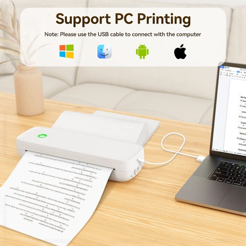 Impresora térmica portátil A4 inalámbrica Bluetooth para teléfono móvil PC PDF tatuaje Reino Unido - Imagen 6 de 22