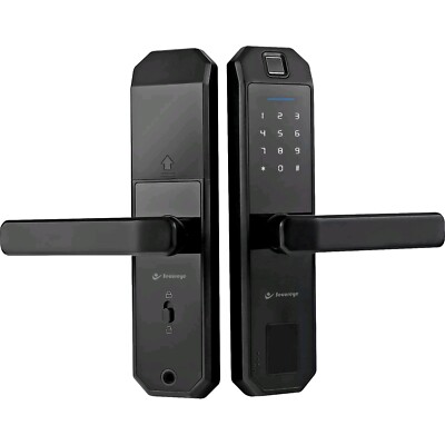 Intelligent Smart Lock F-1 ~ Opens w/ Fingerprint, Security Card, Passcode, Key