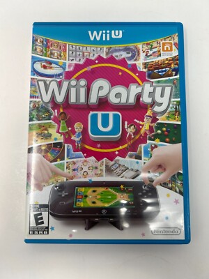 Case and Manual Only NO GAME Wii Party U Nintendo Wii U Authentic