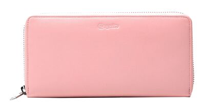 Esquire Viktoria Zip Around Wallet Geldbörse Apricot Blush rosa Neu