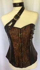 Women's Unique Brown Accented Corset:Halloween/Cosplay/PersonalCostumeWear