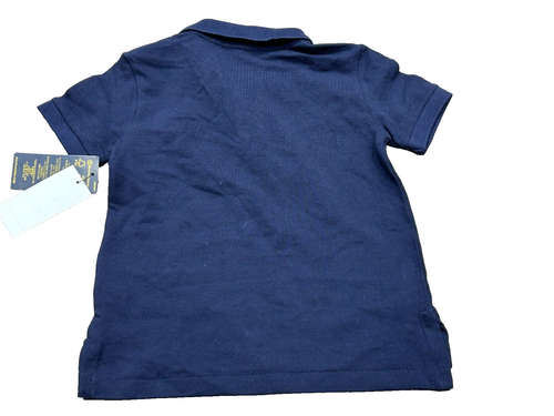 Polo Ralph Lauren Kid's French Navy Short Sleeve Pony Logo Polo Shirt Size 3/3T - Afbeelding 2 van 6