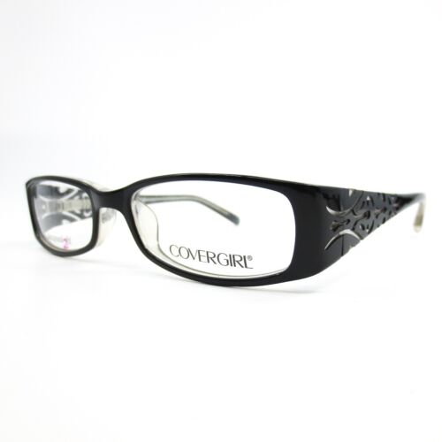 Cover Girl Eyeglasses CG0429 003 Black rectangle Full Rim Frames 52-17 135 mm - Afbeelding 1 van 9