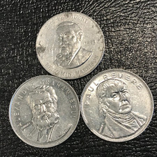 LOT 3 SHELL TOKENS-PAUL REVERE, ALEXANDER GRAHAM BELL,BENJAMIN HARRISON-NOV224