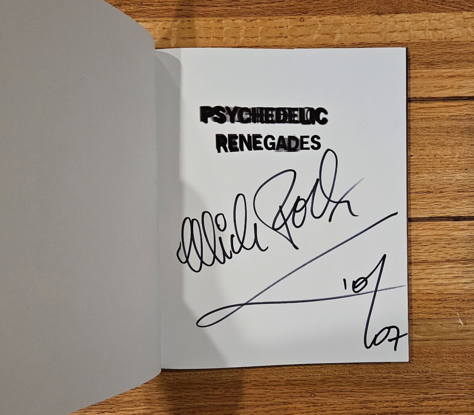 Psychedelic Renegades Photos of Syd Barrett By Mick Rock Signed Autograph 2007