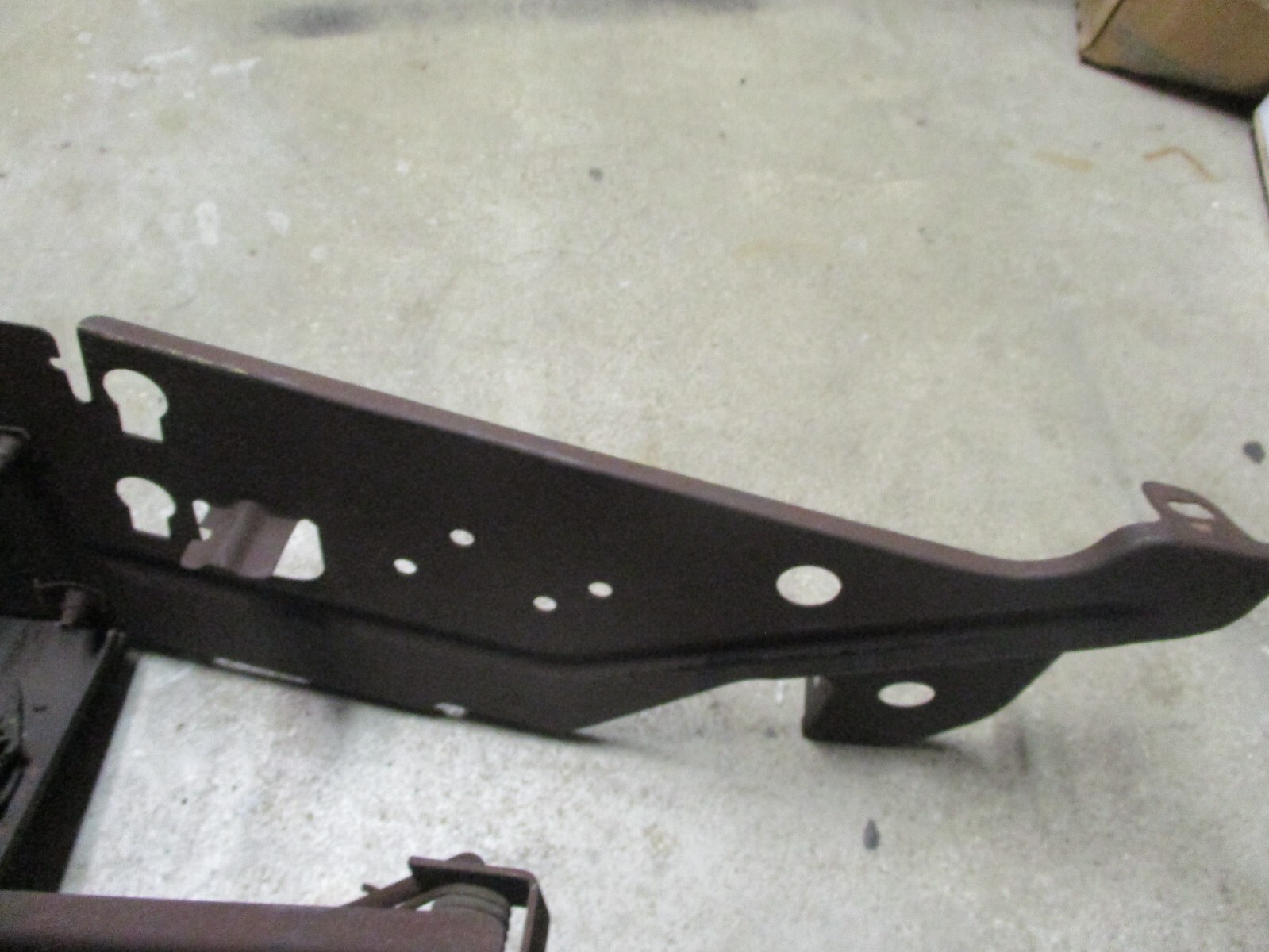 1970 71 Original Cyclone Mercury Hood Latch Support Brace Assembly