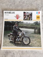 Motobécane 175 Z22 C 1955 Carte moto Collection Atlas France