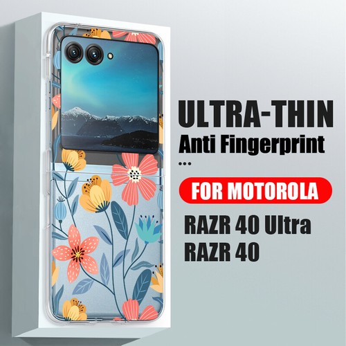 Funda rígida delgada de vidrio a prueba de golpes ultra flor para Motorola Moto RAZR 40 - Imagen 19 de 21