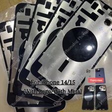 For iPhone 14/iPhone 15 Plus Back Glass Replacement Big Cam Hole Rear Cover Lot