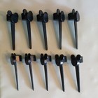 Vintage Set of 10 Disney Mickey Mouse Ears Birthday Party Cake Candle Holders 