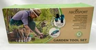 AbcoSport Garden Tools 9 Piece Set, Wooden Handle, Heavy Duty, Machine Washable