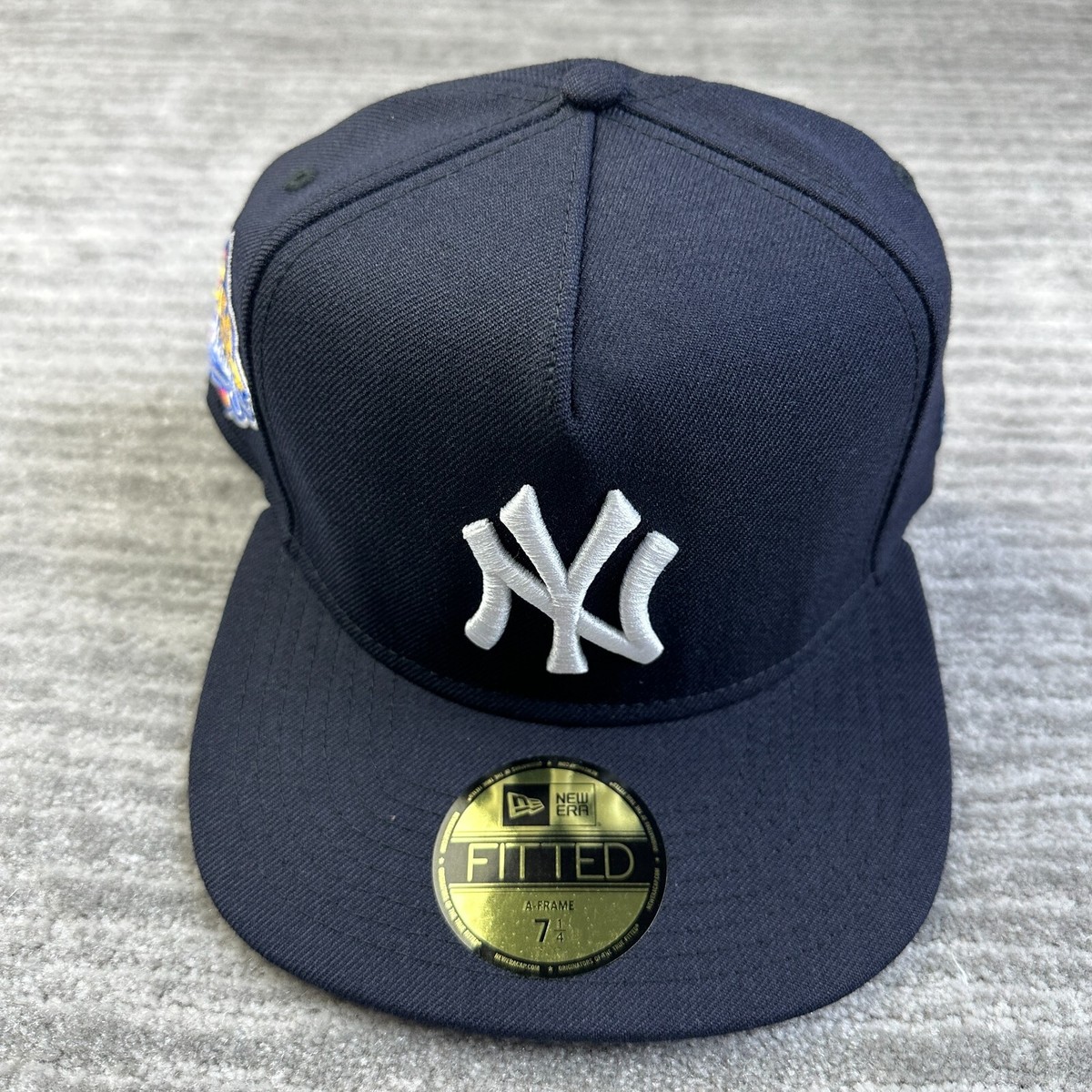 New Era NY Yankees Cap 7 1/4 ネイビー New York Yankees Hat Cap Mens Fitted 7 1/4 Blue New Era A