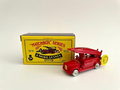 Lesney Matchbox Series #9 Feuerwehr mit Drehleiter Neu und im Originalkarton
