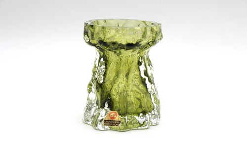 Ingrid Glas Germany Rindenvase in Salbeigrün 1970er Jahre - Bild 2 von 3