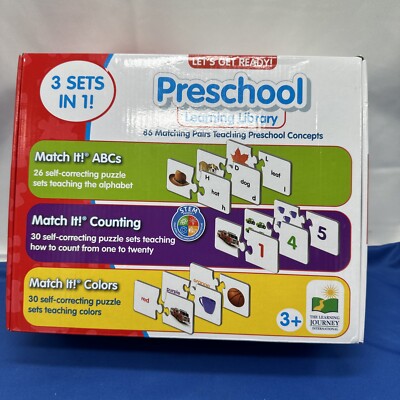 The Learning Journey Preschool Learning Library 86 Matching Puzzle Pairs NEW!