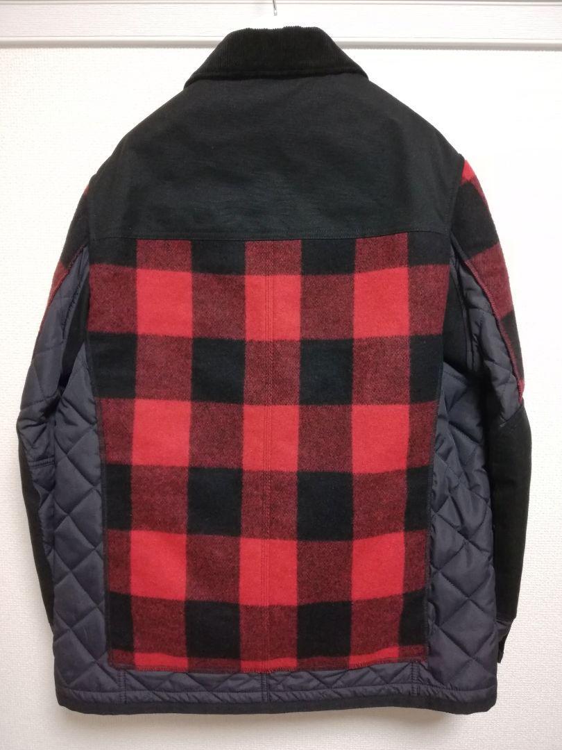 COMME des GARCONS JUNYA WATANABE MAN Block Plaid Jacket Men M Red From Japan