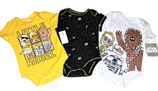 Boys STAR WARS baby t shirt set NB newborn cotton NWT top c3po r2d2 0 3 months