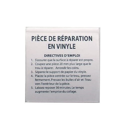 Kit reparación Piscinas: Caja de Parches para Piscinas de Vinilo. 5 Uds.