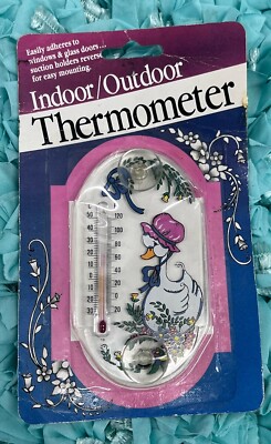 Springfield Goose New Vintage Springfield Indoor Outdoor Suction Thermometer Birds Goose ...
