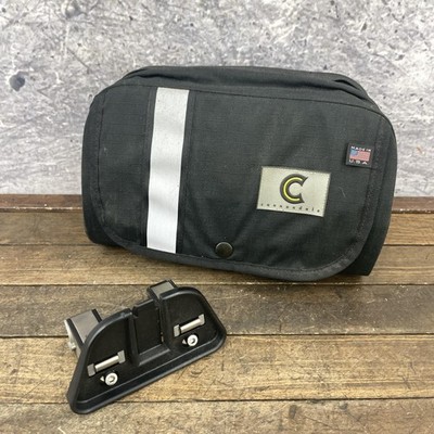Vintage Cannondale Handlebar Bag Medium Black USA Reflective QR Mount 475g 90s
