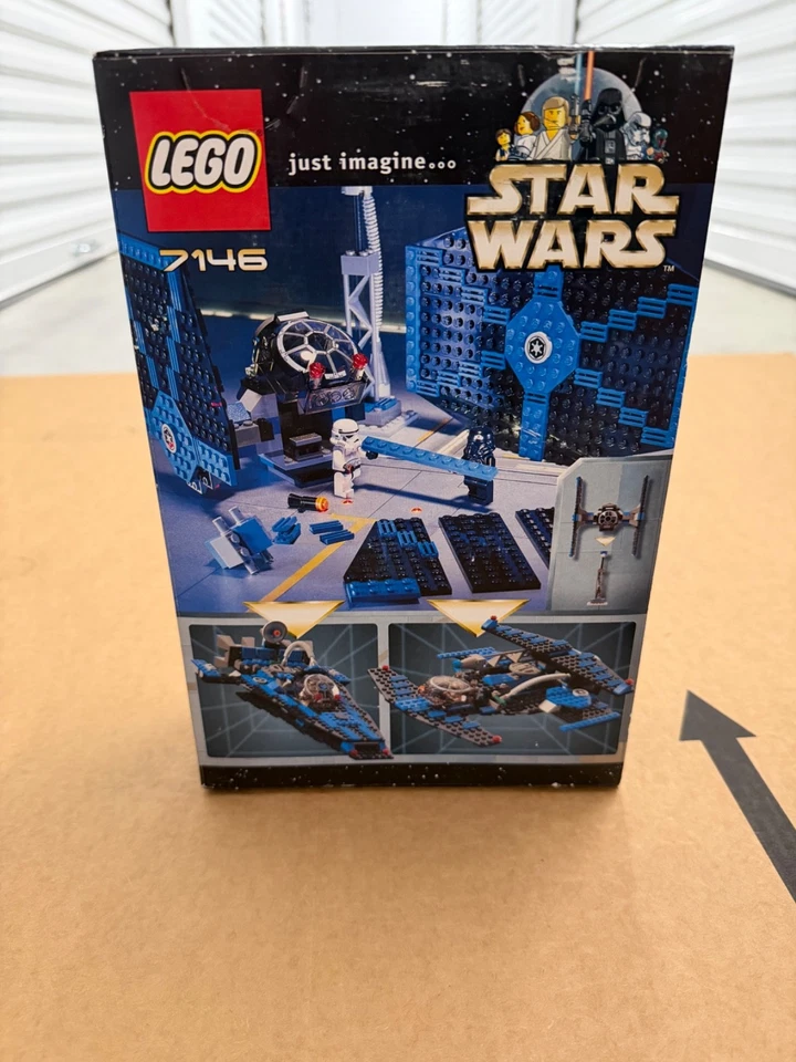 Retired RARE LEGO Star Wars TIE Fighter (7146) MINT NISB From 2001 - Image 2 of 4