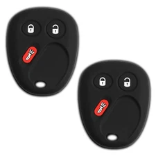 2 Key Fob Remote Skin Shell Case Cover for Chevrolet GMC LHJ011