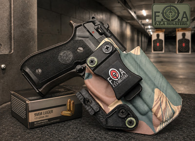 IWB Kydex Holster Optics-Ready   Claw, Adjustable Cant,    Rhodesian