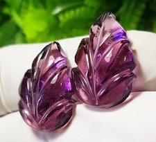 26 Ct Tourmaline, Color Carving Cut 2Pc pendant Size AAA Top One 15x26x6mm