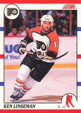 Ken Linseman Philadelphia Flyers 1990 Score Hockey #380