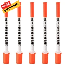 U-100 0.5cc/mL Syringes with 31G 5/16 inch (8mm) Needles (100PCS) 
