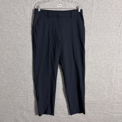 NWT Quince Women's Size 10 Navy 3D Italian Wool Slim Leg Ankle Pants