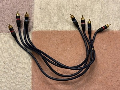 MONSTER CABLE Interlink 400 RCA audio cables SET OF 4 - .5meter 1.5ft audiophile