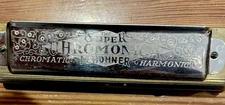 Vintage Pre-War Hohner Chromatic Harmonica -- fully restored