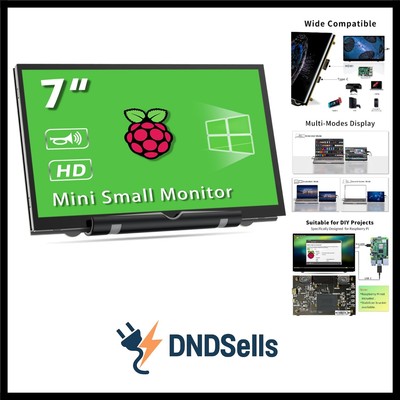 7Inch Raspberry Pi Bildschirm HDMI Monitor 800x480 LCD Bildschirm Display mit...
